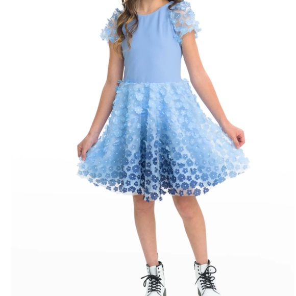 Zoe Girl Milly Floral Ombre Dress | Size 12 | Whimsical Tween Style - Picture 1 of 6